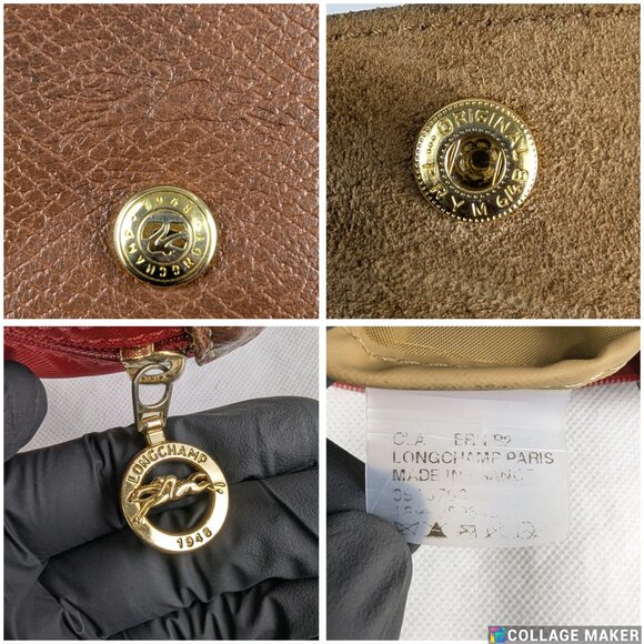 Longchamp Le Pliage Nylon Tote Bag Red – Authentic, Preowned, Ships Today Fast! - Picture 5 of 16